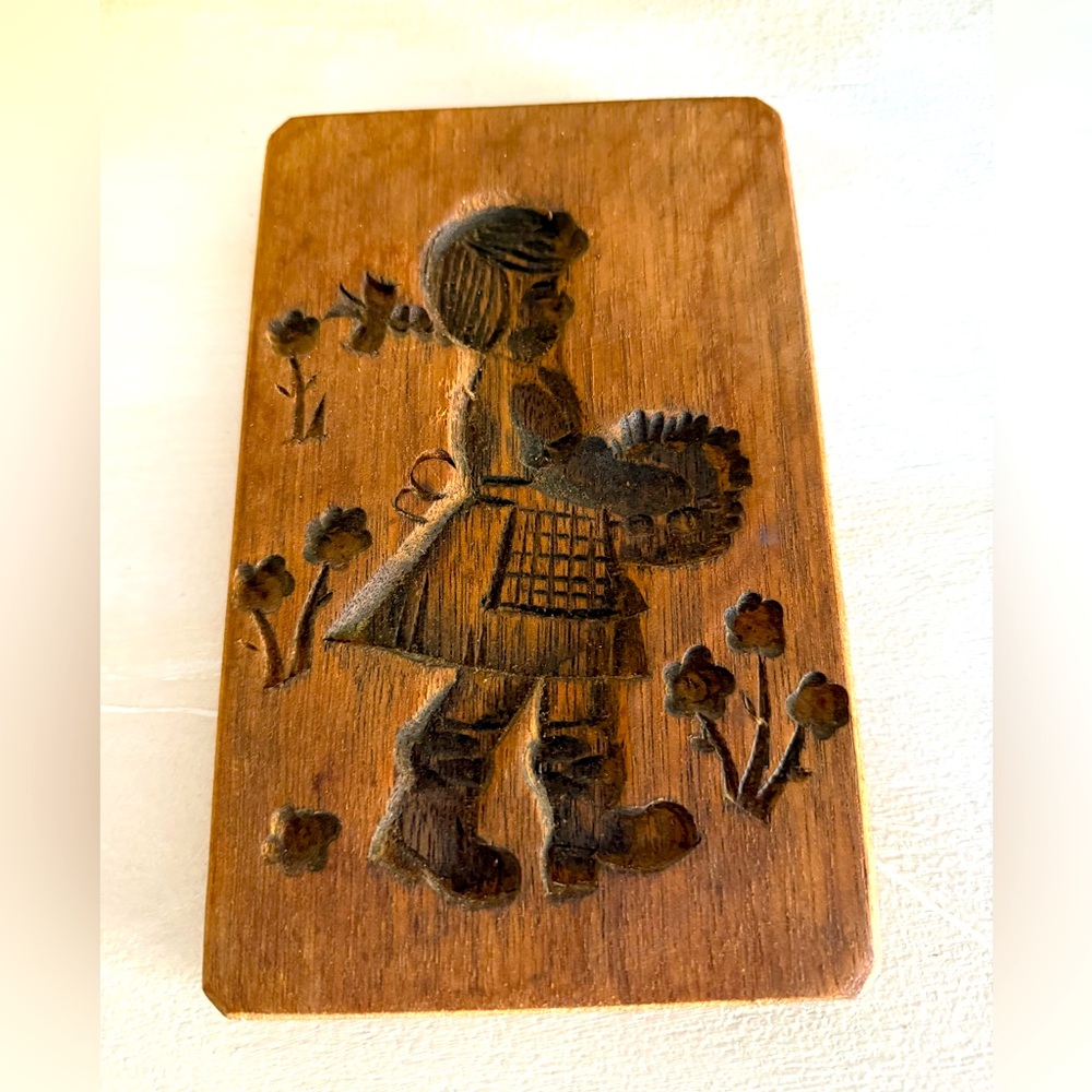 Vintage Wooden Carved Wall Art